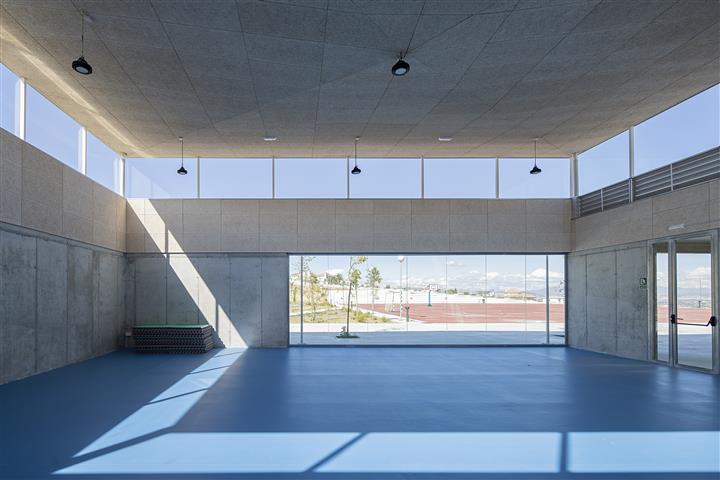 Vista interior del gimnasio